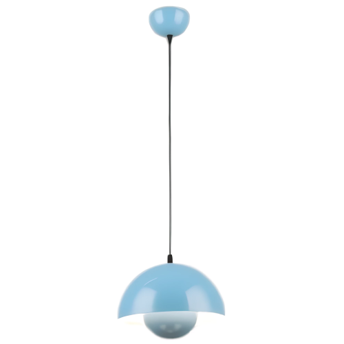 Светильник Люмис N5647/1HQ BLUE 1x40W E27 d230 h800 голубой