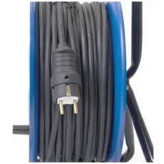 Удлинитель на катушке 4-мест. 20м 2Р+Е 3х2,5 STEKKER серия Professional, синий, PRF02-41-20 39784