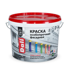 Краска в/д DALI Фасадная Особопрочная (База С) 9л