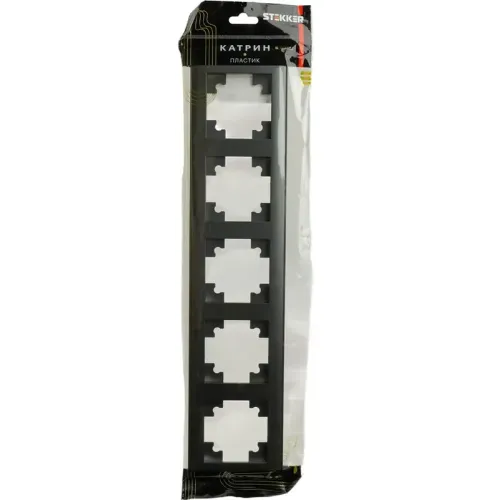 Рамка 5-пост Катрин графит PFR00-7005-06