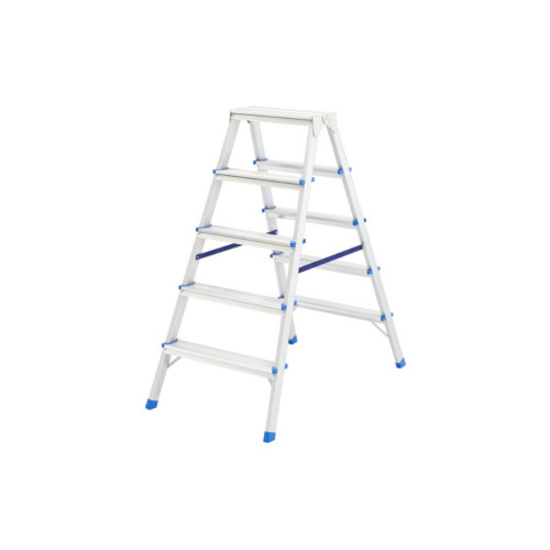 Стремянка СИБРТЕХ двусторонняя (97925) алюминий 5 ступ.