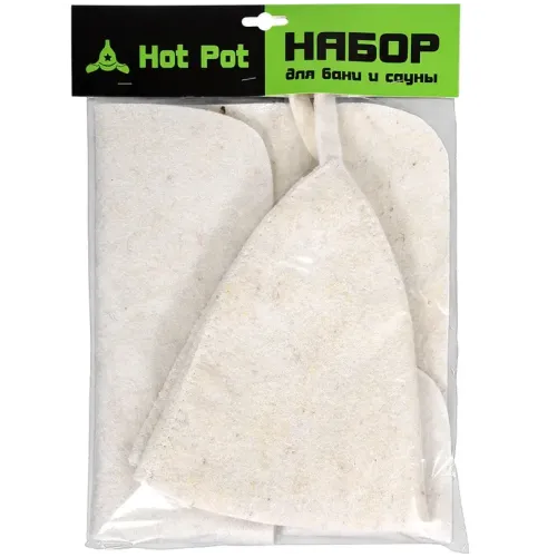 Набор банный 2 предм. (Шапка, коврик) 