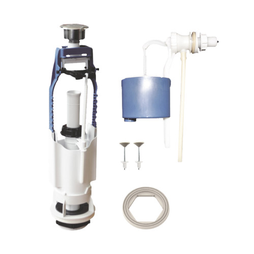 Арматура сантехническая УКЛАД АБ 68.56.14.0 б/п, кнопка, белая (А 105.56.14.0)