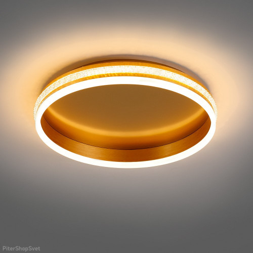 Светильник FERON AL5880 SHINNING RING 80W 4800lm 2000K-4000K-6000K золото(41694)