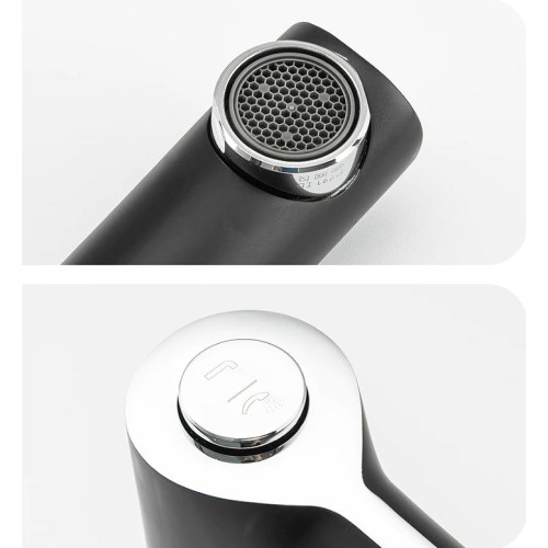 Смеситель для ванны врезной GAPPO на 3 отверстия G1103-6 чёрный/хром