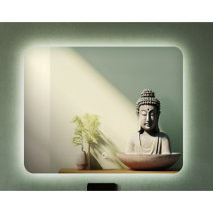 Зеркало EVA GOLD 50х60 см с LED подсветкой 