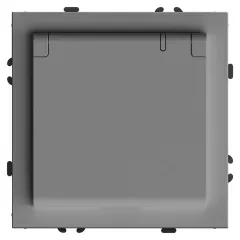 Розетка 2P+E ЭМИЛИ защ.шторки с крышкой платин-сер RST16-5112-10