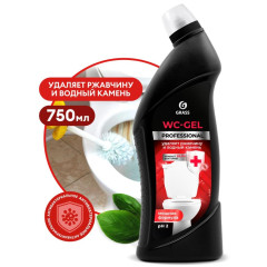 Средство GRASS WC-GEL Professional кислотное для чистки сантехники 750мл (125535)