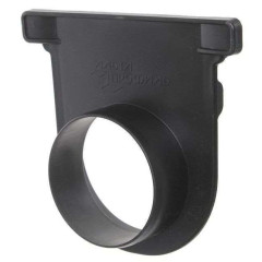 АЛЬТА ДС торцевая заглушка канала 110 с отводом (черная) 0,142*0,130*0,042 м