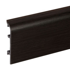 Плинтус вспененный КлассикСофт с кабельканалом 80мм 2,2м / Венге 226