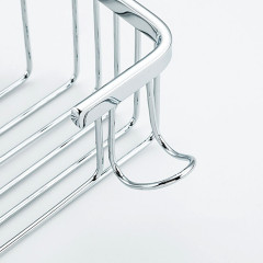 Полка для ванной комнаты угловая FRAP F351-2 3-х ярусная, нерж./хром