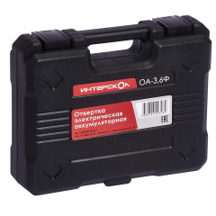 Отвертка аккумуляторная ИНТЕРСКОЛ ОА-3,6 Ф (кейс)