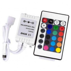 Контроллер ECOLA 12V/24V CRS072ESB 72W/144W 6A с ИК пультом управления