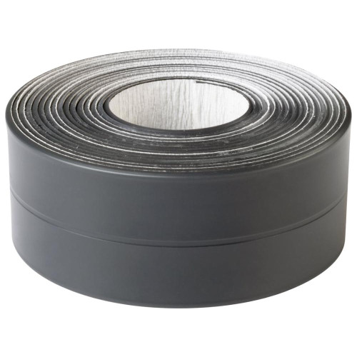 Бордюрная лента для ванной АККУРАТ графит 38 мм, 3.35 м