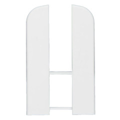 Заглушка торцевая для вспененного плинтуса Классик 80мм/Белый 001