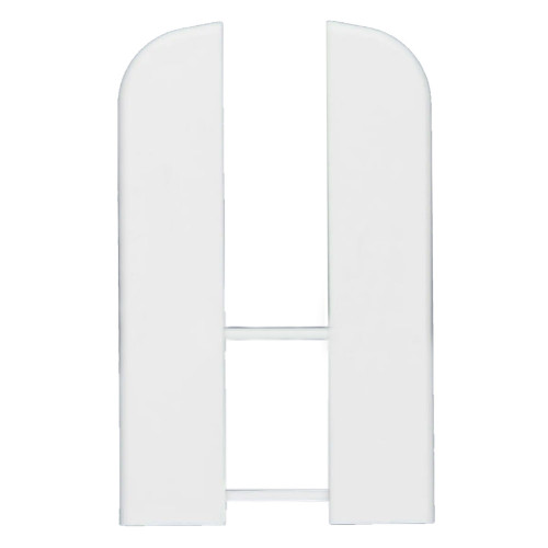 Заглушка торцевая для вспененного плинтуса Классик 80мм/Белый 001