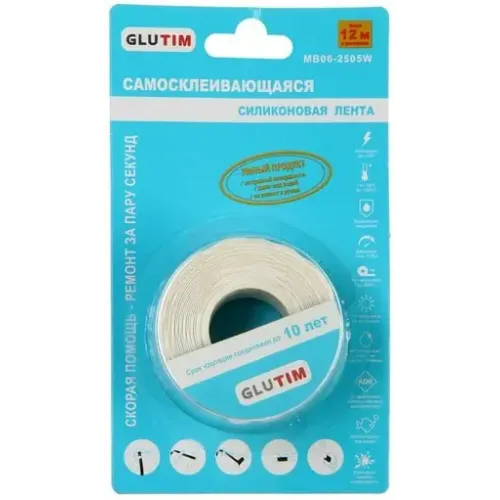 Лента самосклеивающаяся TIM силиконовая, белая