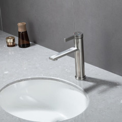 Смеситель для умывальника FRAP F10899-15, высокий, сатин