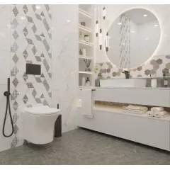 Плитка напольная 450*450*8 Дамон серый (TP453628D)  (в уп. 2.025 м2)