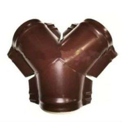 Тройник Y конька полукруглого (RAL 8017 Шоколад)