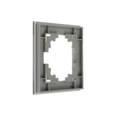 Рамка 1-пост Катрин стекло серебро GFR00-7001-03