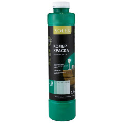 Колер краска SOLEX 05 изумрудно-зеленый 0,75л