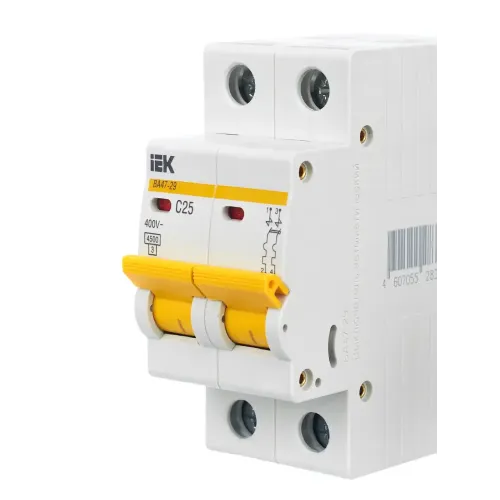 Выключатель автоматический 2-пол. 25A C 4,5кА ВА47-29 IEK MVA20-2-025-C (51012)