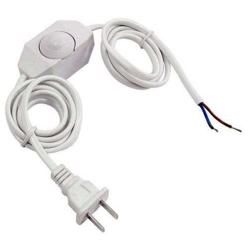 Шнур для светильников с диммером 1,6м белый (462304)