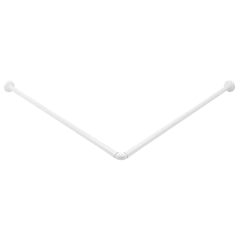 Карниз для ванной угловой SMS белый, 84х84см 03361 (002008)