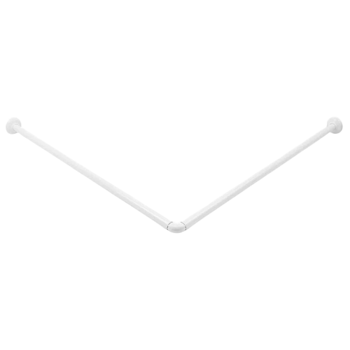 Карниз для ванной угловой SMS белый, 84х84см 03361 (002008)