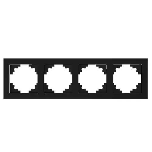 Рамка 4-пост Катрин стекло черный GFR00-7004-05