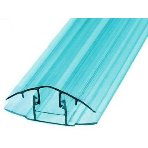 Поликарбонат сот. H-профиль 6-10мм, 6м  бирюза (разборный)