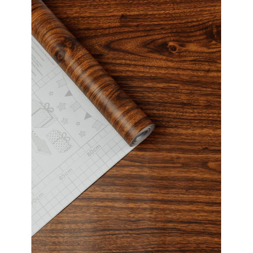 Пленка самоклеящаяся D&B 8м-45см 1398 (дерево коричневое) (20)