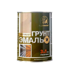 Грунт-эмаль РАДУГА-МАЛЕР по ржавчине спелая вишня 0,9 кг