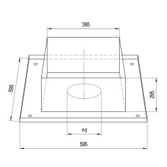 Дымоход ППУ 0,5мм Ф210 составная нержавеющая сталь (Феррум)
